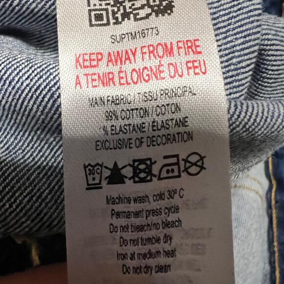 Supply & Demand Jeans Mens 38 XXXL (39x39)  Blue Straight Whisker - Picture 8 of 13